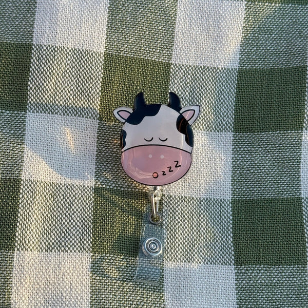 Cow Badge Reel